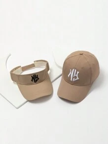 2pcs/Set Men's Personalized Embroidery NY Baseball Cap, Open Top Hat Suitable For Sun Protection In Spring/Summer, Everyday Wear - Multicolor - View 12