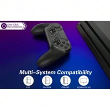 AyeBeau Vibration Gaming Controller And Usb Wireless Adapter, Compatible With Ps3 Pc Mobile Phone Tv - Black - View 14