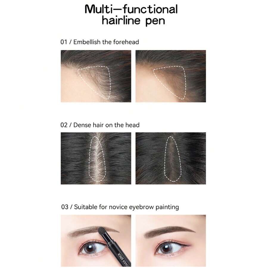 Hairline Contouring Stick With Nose Shadow Powder To Fill And Define