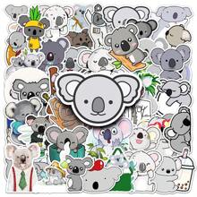 50 piezas de pegatina de graffiti de animal de dibujos animados de koala para la decoración del equipaje - Multicolor - Ver 1