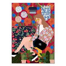 1 Máy Tính Nhiệt Đới Nhiều Màu Sắc Cô Gái Xe Hoa Koala Da Báo Canvas Nghệ Thuật Treo Tường Áp Phích Và In Cho Trang Trí Treo Tường Phòng Khách, unframed - Nhiều màu - Xem 24