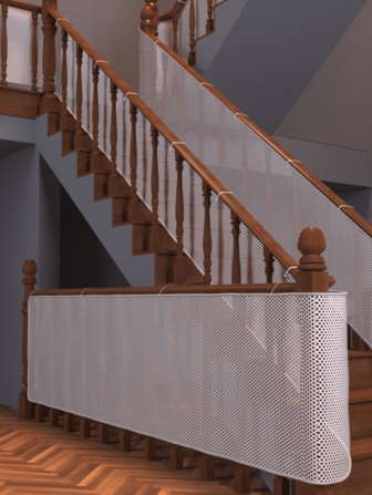 1 Set Balcony Safety Net For Children, Safety Stair Net, Railing Stair Net For Children, Small Pets, Railing Protection For Safety, Stairs, Balcony Net, Stairway Net, Stairs Railing Meshbaby Shower Family Decorations Gifts