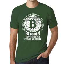 Heren Bitcoin T-shirt: de toekomst van geld Hodl Btc Crypto – Bitcoin toekomst van geld Hodl Btc Crypto – ecologisch verantwoord grafisch T-shirt vintage cadeau nieuwigheid