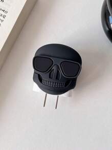 Cartoon Skull Sunglasses 1.5m Laser Winder Fastening Wire Clip TPU Protective 4-Piece Set Compatible With IPhone 20W Quick Charge Cable Cable Protector, Charger Protector