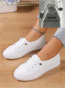 Modieuze casual comfortabele witte sneakers met zachte zool