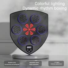 Shield Shaped Smart Boxing Equipment, Electronic Boxing Wall Target, Punching Bag Speed Training Machine For Home Gym - Black - View 4