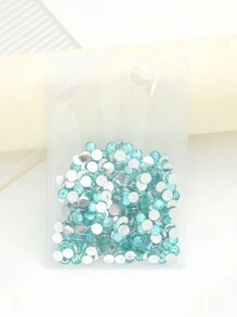 3MM 2000 Cái/túi Nhựa Tròn Không Hotfix Thạch Anh Mặt Sau Bằng Nhựa Keo Dán Trên Pha Lê Móng Tay Đá Quý Strass Glitters Flatback Cho Móng Tay Nghệ Thuật, Quần Áo Váy, Đồ Thủ Công, Cốc, Túi Trang Trí Hạt Phụ Kiện - Màu xanh ngọc - Xem 4