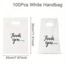 100 piezas de bolsas de plástico elegantes para caramelos, ideales para regalos de boda, bautizos y fiestas de cumpleaños - perfectas para pequeños negocios y bolsas de compra, Navidad - Multicolor - Ver 6