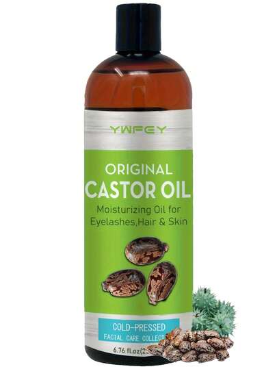 200ml Caster Oil - For Skin Care, Hair Care, Eyelashes, Eyebrows, Body