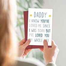 1pc Birthday Card For Daddy, Make Dad Laugh With This Hilarious Father's Day Card, New Dad Cute Birthday Cards, Birthday Gift, Unusual Items - Multicolor - View 5