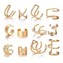 Women Earring Sets - 金色(12枚) - 查看 2
