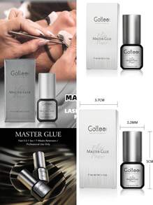 Gollee Gray Master Eyelash Extension Adhesive .05 To 1 Second M-1 - Grey - View 1