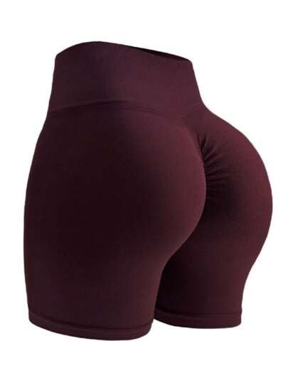 Boxer senza cuciture aderenti vita alta in modo da sostenere i fianchi durante corsa, fitness e yoga per donne