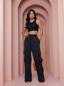 Women Sweatpants - màu đen - Xem 3