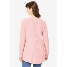 ROAMAN'S Roaman's Women's Plus Size Lace Yoke Pullover