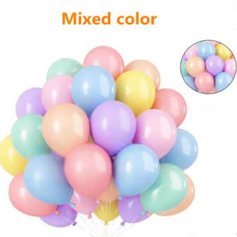 10/20/50/60/80pcs,(5in/12in Macaron Balloon),Blue/Pink, Mini Balloons Assorted Color Balloons Mixed Color Macaron Balloons Rainbow For Birthday Wedding Engagement Anniversary Arch Party Decoration