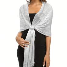 Chales y rebozos para vestidos de noche, chales y rebozos para mujeres, chales y rebozos elegantes para vestimenta de noche - Multicolor - Ver 8