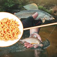 100 peças/caixa Iscas de pesca em plástico macio FishingPepo, Swimbait, Minhocas de plástico macio, Iscas de plástico macio para Crappie, Baixo e Truta