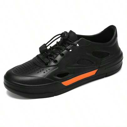 Men Hollowed-Out Beach Sandals, 2024 New Arrivals With Breathable Design And Anti-Slip Sole, Perfect For Driving And Outdoor Activities, Plus Size Available