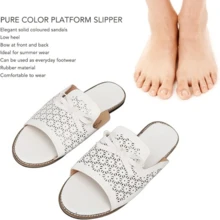 Sandalias Casuales De Mujer Zapatos De Verano - Blanco - Ver 2
