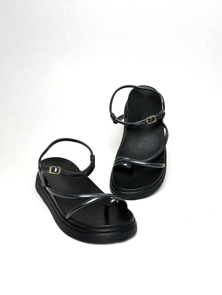 Women Platforms & Wedge Sandals - 黑色 - 查看 1