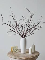 1pc / 3pcs 31.5" Artificial Twigs Curly Willow Branches Lifelike Bendable Artificial Branch Flower Dried Stems DIY Craft Wedding Home Room Office Hotel Hall Decoration, Valentine Day, Gift,Fake Plants