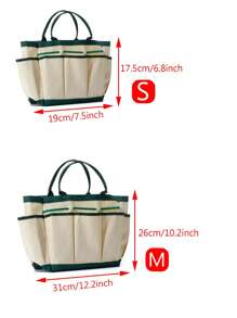 Multi-Functional & High-Capacity Oxford Fabric Garden Tool Bag, Durable And Portable Storage Organiser For Gardening Tools And Household Items - Multicolor - View 2