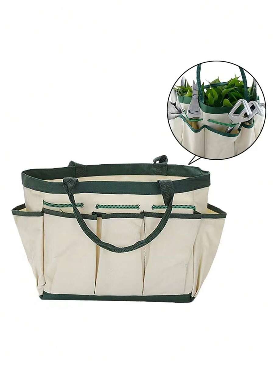 Multi-Functional & High-Capacity Oxford Fabric Garden Tool Bag, Durable And Portable Storage Organiser For Gardening Tools And Household Items - Multicolor - View 1