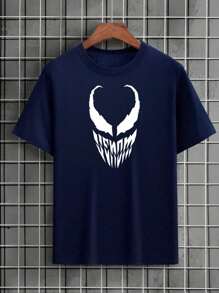 Men T-Shirts - 藏蓝色 - 查看 1