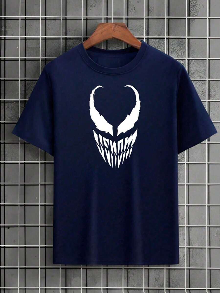 Men T-Shirts - 藏蓝色 - 查看 1