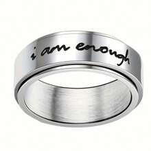 Unisex Stainless Steel Anxiety Ring: Rotatable Band To Relieve Stress, Stylish Japanese Design, Multifunctional Daily Wear - Ideal Gift - Decompression Ring - View 5