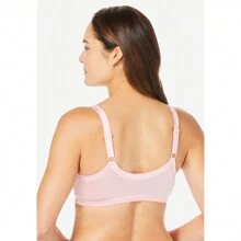COMFORT CHOICE Comfort Choice Women's Plus Size Front-Close Satin Wireless Bra