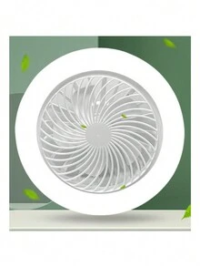 Ventilador de Techo de Montaje Empotrado,Ventilador de Techo 2 en 1 con Luces, Motor silencioso y Temporizador - Blanco - Ver 5