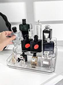 1 Máy Tính Acrylic Cao Cấp Ins Phong Cách Trong Suốt Nước Hoa Để Bàn Người Tổ Chức Vanity Hộp Bảo Quản Mỹ Phẩm Tầng Kệ Trưng Bày - Trong sáng - Xem 4