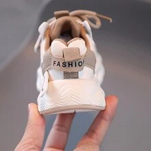 Tenis para niño,Zapatos De Niños Deportivos De Primavera Y Otoño,malla transpirable, Calzado De Suela Blanda Cómoda,zapatos para bebés pequeños,  Zapatos Para Niños Pequeños Para Niños Y Niñas - Caqui - Ver 6