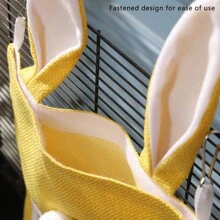 ITANDME 兔子/豚鼠干草喂食器，草袋悬挂式干草喂食器，带2/3个孔，适用于兔子、豚鼠、仓鼠、小型宠物 - 彩色 - 查看 8