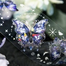 1 Máy Tính Nếu Bướm Có Thể Nói Chuyện Series Washi Băng Bướm & Đồ Đi Biển Băng Keo Trang Trí Cho Thêu Sò - Nhiều màu - Xem 2