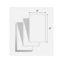1000 Labels / 2 Stacks Fanfold Direct Thermal Shipping Labels Perforation Between Labels(Easy Tear Off)  Self-Adhesive 4x6 100x150mm For Zebra 2844 - White - View 4