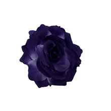 1 Peça Grampo de Cabelo Tipo Garra com Flor de Rosa de Cor Sólida, Acessórios Escolares