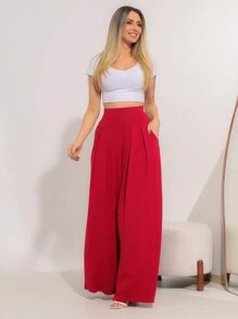 Women Pants - Red - View 3