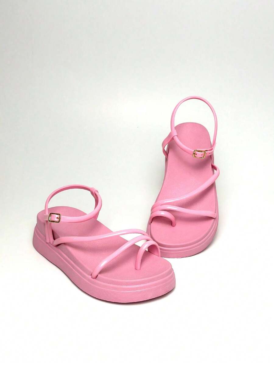 Women Platforms & Wedge Sandals - Baby Pink - View 1