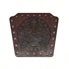 2 chiếc bao tay đạp xe thủ công độc đáo, vòng tay da dệt chỉ sáp đơn giản, phong cách Punk thời trung cổ cổ điển dành cho nam - A - Xem 4