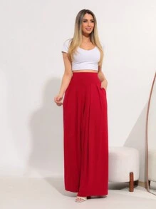 Women Pants - Red - View 7