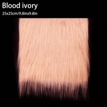 1pc 9.8*9.8in Pink White Handmade Fluffy Fabric,Beard Hair Diy Handmade Home Decoration Fabric,Shaggy Plush Fluffy Fuzzy Shannon Fur Patch For Fursuit,Cosplay,Costume,Dwarf,Craft Supply,Decoration,Patchwork Sewing Material. - Multicolor - View 14