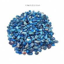 100g/Paquete Piedras naturales pulidas asimétricas de fluorita azul cristalina, para decoración del hogar, acuario, jarrón, maceta, relleno, piedra de aromaterapia - Celeste - Ver 2