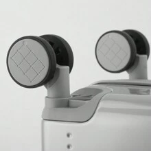 20-Inch Front-Opening Rolling Luggage With Password, Universal Wheels, High School Student Fashionable Travel Suitcase For Women And Men, Convenient For Computer And Boarding. Durable Carry On Suitcase Hand Luggage Trip School Holiday Honeymoon Vacation Study Abroad Graduation Holiday Essentials Travel Accessories Ideal Choice For Gifts Boys Girls Couple Graduation Gifts - Grey - View 5