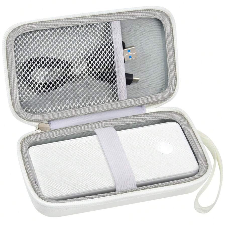 ALKOO 專為Anker 313行動電源（適用於PowerCore Slim 10K）/ 523行動電源（Slim 10K PD）10000mAh電池包設計的保護套。10K電池包收納袋（僅限盒子） - 白色 - 查看 1