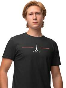 Men T-Shirts - 黑色 - 查看 1