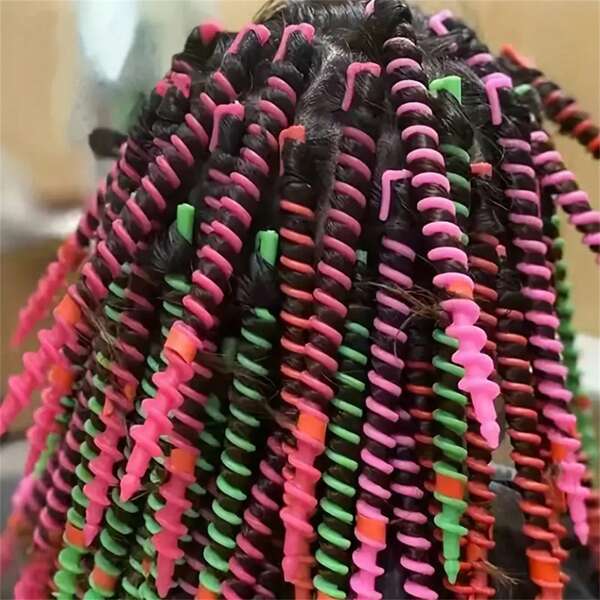 20 pièces/set Bigoudis bouclants pour cheveux ondulés, outils de coiffure DIY, accessoires de cheveux
