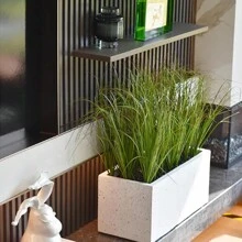 8 PIÈCES Plantes artificielles, arbustes artificiels en herbe de blé, tiges de verdure artificielle, plantes artificielles hautes pour la décoration intérieure et extérieure, cadeau de la Saint-Valentin